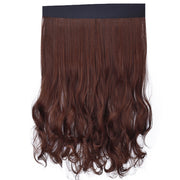 8261E Fashion Hat Wig Female Detachable Pear Flower Roll Long Hair Wig(Light Brown)