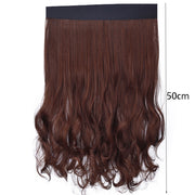 8261E Fashion Hat Wig Female Detachable Pear Flower Roll Long Hair Wig(Light Brown)