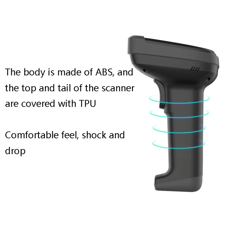 Deli 14952 Supermarket Cashier One-Dimensional QR Code Scanning Gun, Model: Black Wired