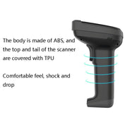 Deli 14952 Supermarket Cashier One-Dimensional QR Code Scanning Gun, Model: White Wireless