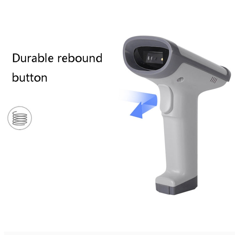 Deli 14950 One-Dimensional Two-Dimensional Scanner Supermarket Catering Scanning Gun, Model: Wireless (White) - free shipping - PMC Jewellery - Order now!
