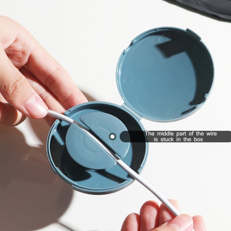 Round Data Cable Storage Box Earphone Storage Collection Box(Orange) - Storage Boxes by PMC TechLife | Online Shopping South Africa | PMC TechLife