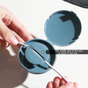 Round Data Cable Storage Box Earphone Storage Collection Box(Transparent)