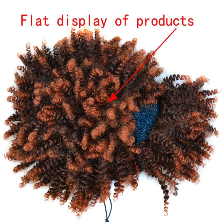 Headscarf Wig Black Gradient Small Curly Wig Explosive Headgear, Colour: 3.TJA1-1BTBUG# - free shipping - PMC TechLife - Order now!