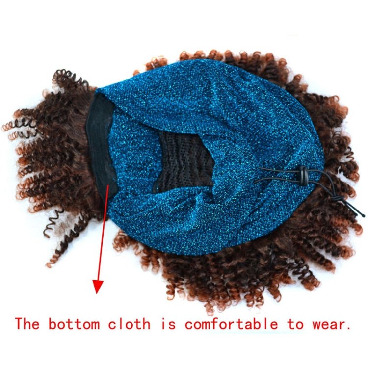 Headscarf Wig Black Gradient Small Curly Wig Explosive Headgear, Colour: 3.TJA1-1BTBUG# - free shipping - PMC TechLife - Order now!