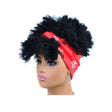 Headscarf Wig Black Gradient Small Curly Wig Explosive Headgear, Colour: 8.TJC1-1B# - free shipping - PMC TechLife - Order now!