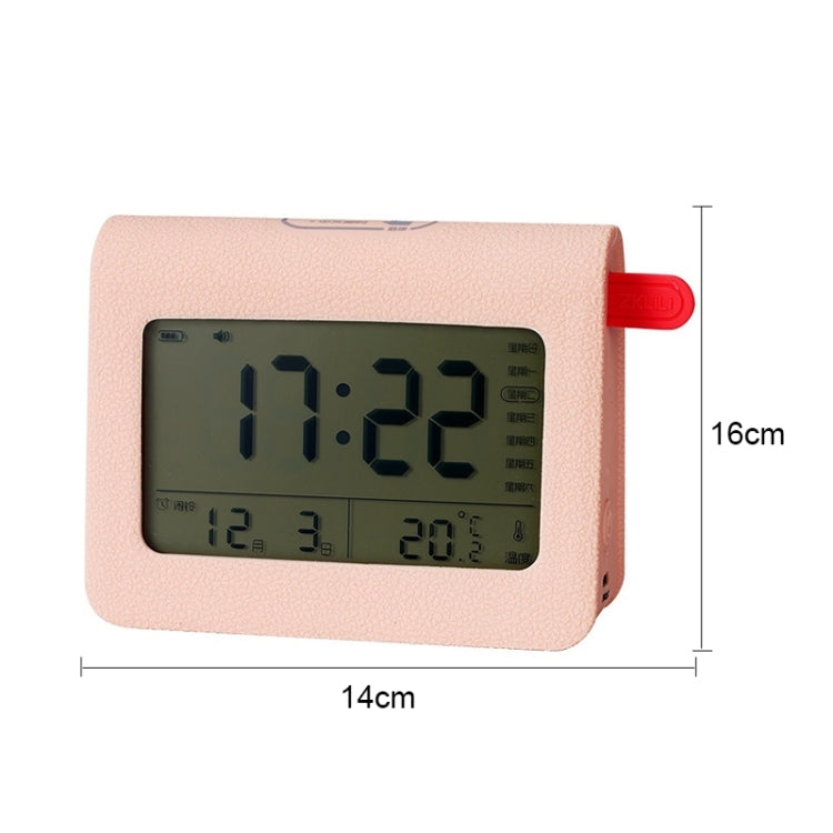 ZKLiLi Lazy Snooze Applet Alarm Clock Bedside Bluetooth Multifunctional Silent Digital Alarm Clock(Pink) - free shipping - PMC Jewellery - Order now!