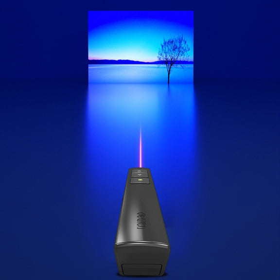 Deli 2.4GHz Laser Page Turning Pen Rechargeable Speech Projector Pen, Model: 2802PL (White)