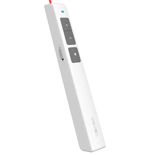 Deli 2.4GHz Laser Page Turning Pen Rechargeable Speech Projector Pen, Model: 2802L (White) - free shipping - PMC Jewellery - Order now!