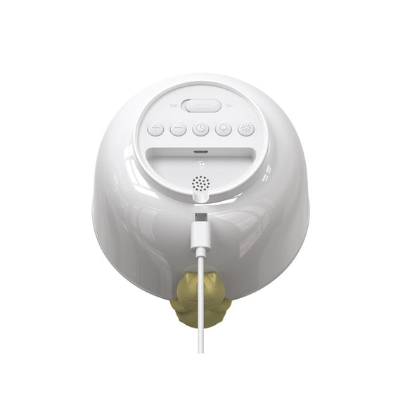 Cat Alarm Clock Night Light 2W LED Rechargeable Adjustable Children Bedroom Bedside Light(Beige)