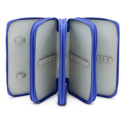 Solid Color Square Four-Layer Pencil Case Sketch Colorful Pencil Case With 72 Holes(Blue)