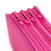 Solid Color Square Four-Layer Pencil Case Sketch Colorful Pencil Case With 72 Holes(Blue)
