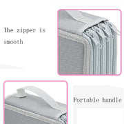 Solid Color Square Four-Layer Pencil Case Sketch Colorful Pencil Case With 72 Holes(Purple)