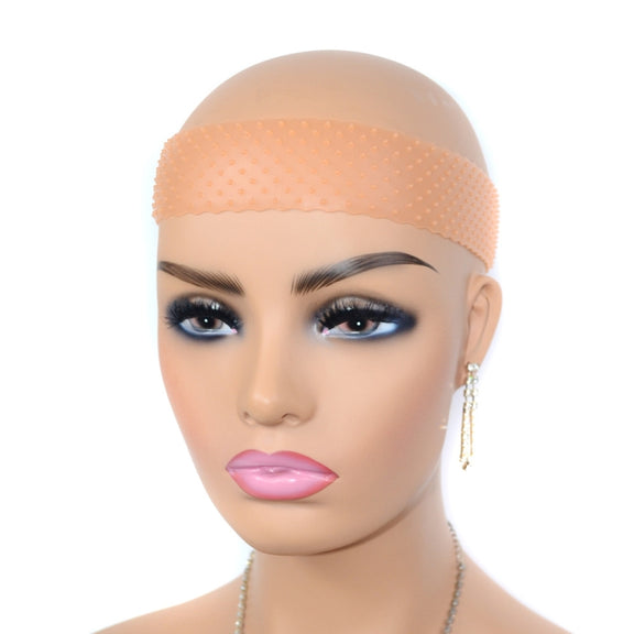 Wig Silicone Hair Band Lace Headgear Silicone Wig Hair Band(Orange)