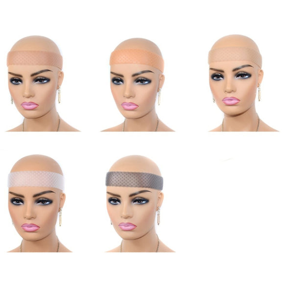 Wig Silicone Hair Band Lace Headgear Silicone Wig Hair Band(Light Brown)