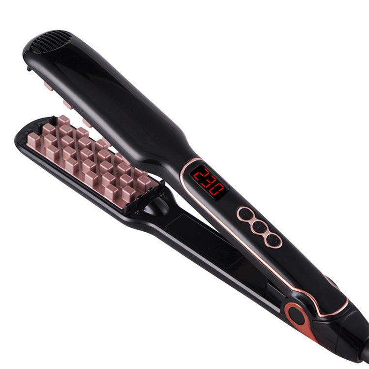 Multi-functional Long & Short Hair Styling Iron Ceramic Tourmaline Volumizing Hair Iron, Plug standard:US(Black gold) - free shipping - PMC Jewellery - Order now!