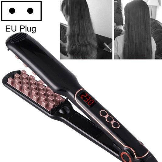 Multi-functional Long & Short Hair Styling Iron Ceramic Tourmaline Volumizing Hair Iron, Plug standard:EU(Black gold) - free shipping - PMC Jewellery - Order now!