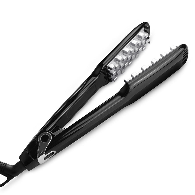Multi-functional Long & Short Hair Styling Iron Ceramic Tourmaline Volumizing Hair Iron, Plug standard:EU(Black gold)