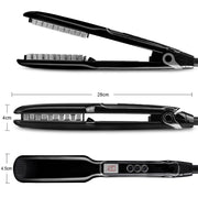 Multi-functional Long & Short Hair Styling Iron Ceramic Tourmaline Volumizing Hair Iron, Plug standard:EU(Black gold)