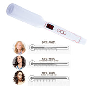 Multi-functional Long & Short Hair Styling Iron Ceramic Tourmaline Volumizing Hair Iron, Plug standard:EU(Black gold)