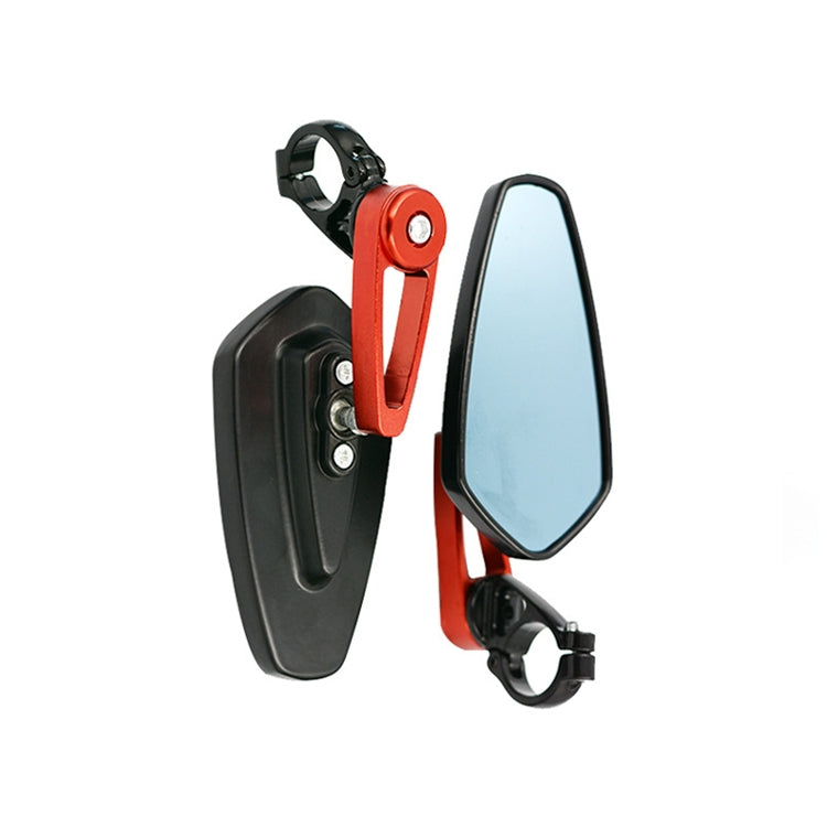 Electric Bike Motorcycle Modified Reversing Retro Rearview Handle Mirror All Aluminum Reflective Rearview Mirror(Red) - Side Mirrors by PMC Jewellery | Online Shopping South Africa | PMC Jewellery | Buy Now Pay Later Mobicred