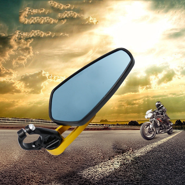 Electric Bike Motorcycle Modified Reversing Retro Rearview Handle Mirror All Aluminum Reflective Rearview Mirror(Silver) - Side Mirrors by PMC Jewellery | Online Shopping South Africa | PMC Jewellery | Buy Now Pay Later Mobicred