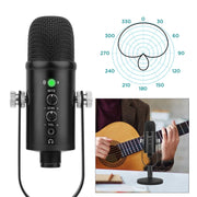 BM-86 USB Condenser Microphone Voice Recording Computer Microphone Live Broadcast Equipment Set, Specification: Standard+Small Blowout Prevention Net