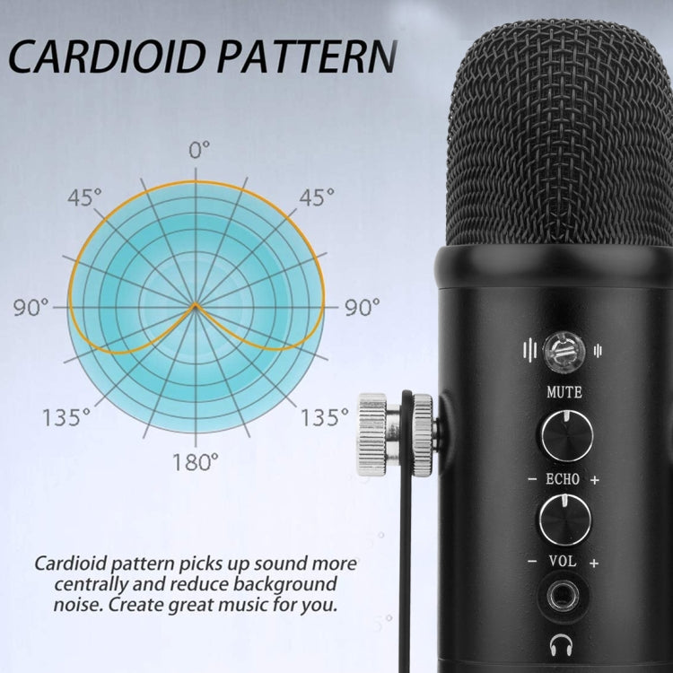 BM-86 USB Condenser Microphone Voice Recording Computer Microphone Live Broadcast Equipment Set, Specification: Standard+Small Blowout Prevention Net