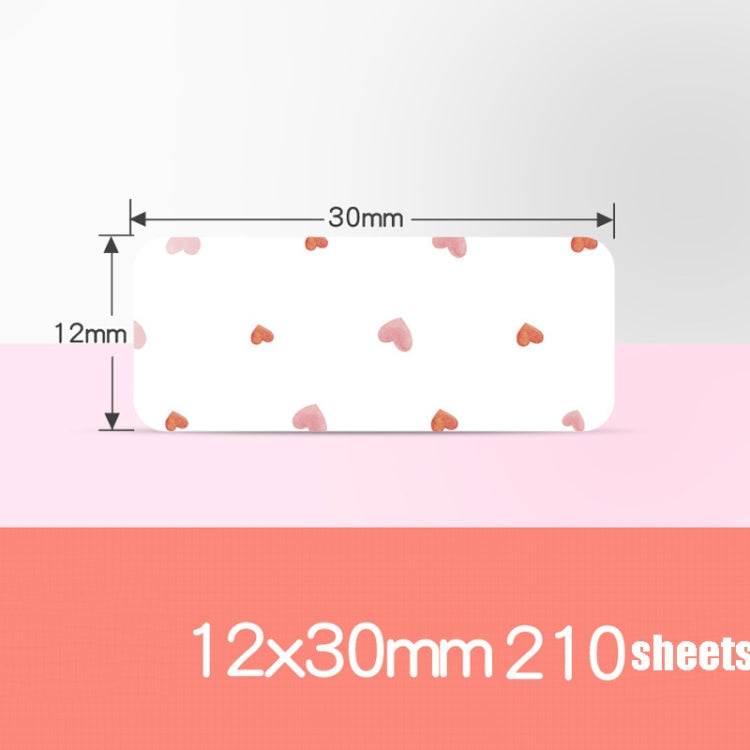 Thermal Label Paper Cosmetic Sticker Bottled Name Sticker For NIIMBOT D11 Printer, Size: Love
