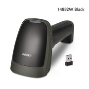 Deli  Wired And Wireless Scanner Drugstore Supermarket Catering Logistics Cash Register Scanner, Model: 14882W (Black)