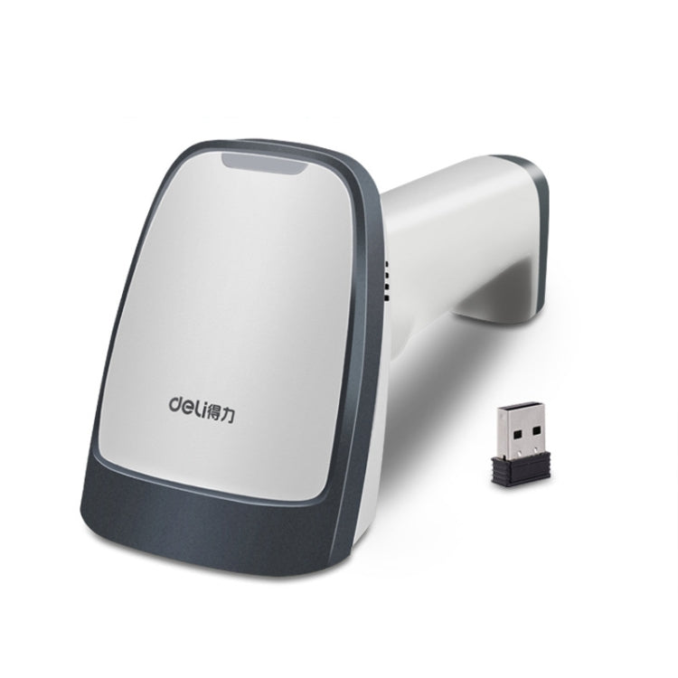 Deli  Wired And Wireless Scanner Drugstore Supermarket Catering Logistics Cash Register Scanner, Model: 14882W (White) - free shipping - PMC Jewellery - Order now!