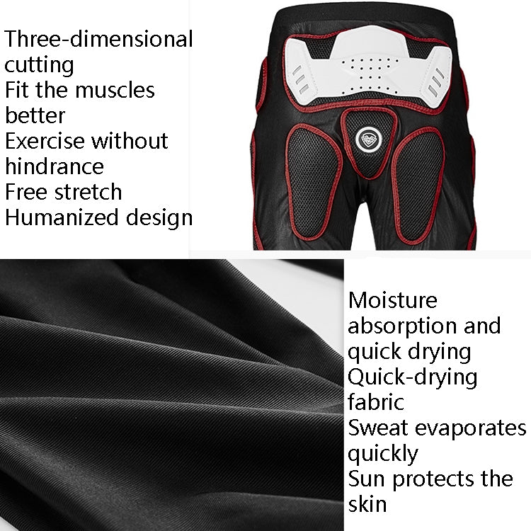 SULAITE Motorcycle Cross-Country Riding Trousers Protective Hip Pants, Specification: M(Red) - free shipping - PMC TechLife - Order now!