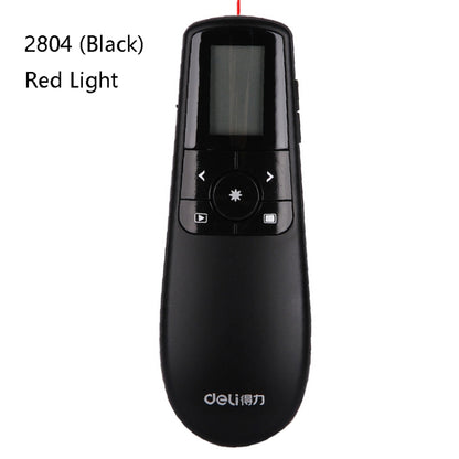 Deli 2.4GHz Laser Teaching Page Flip Pen Remote Play Pen with Flying Mouse, Model: 2804 (Black) Red Light - free shipping - PMC Jewellery - Order now!