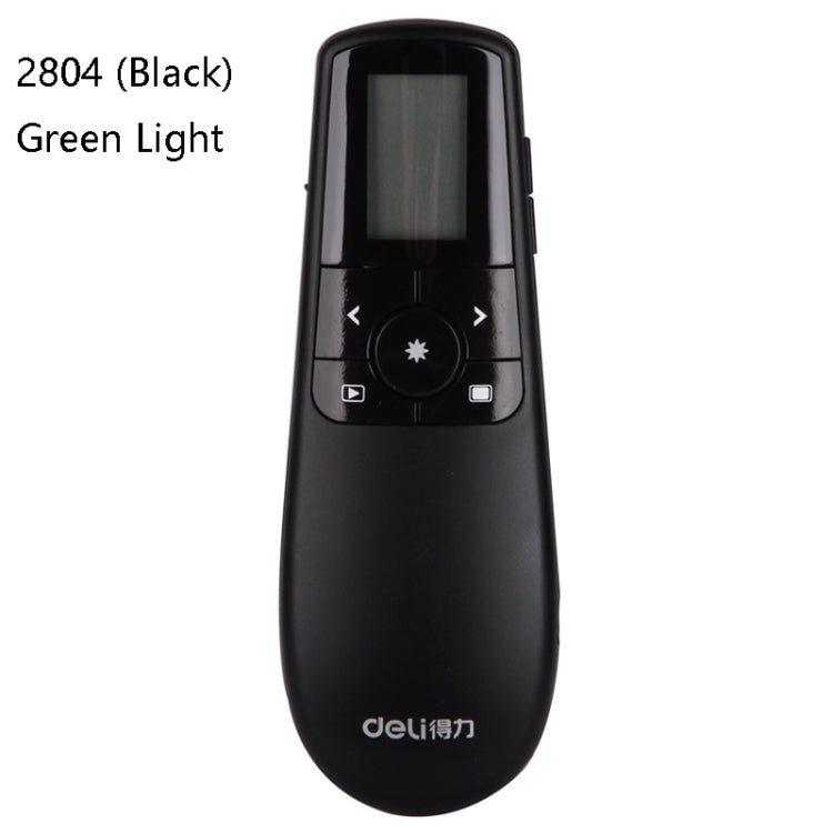 Deli 2.4GHz Laser Teaching Page Flip Pen Remote Play Pen with Flying Mouse, Model: 2804 (Black) Green Light - free shipping - PMC Jewellery - Order now!