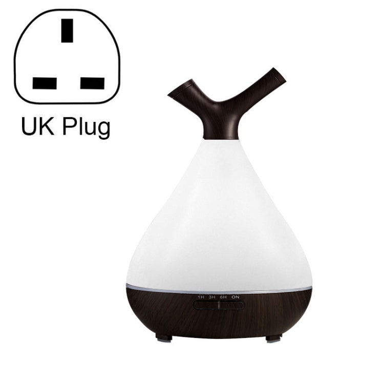 YCTA-008 Household Mute Small Wood Grain Colorful Light Aroma Diffuser Night Tree Air Humidifier, Product specifications: UK Plug(Deep Wood Grain) - free shipping - PMC TechLife - Order now!