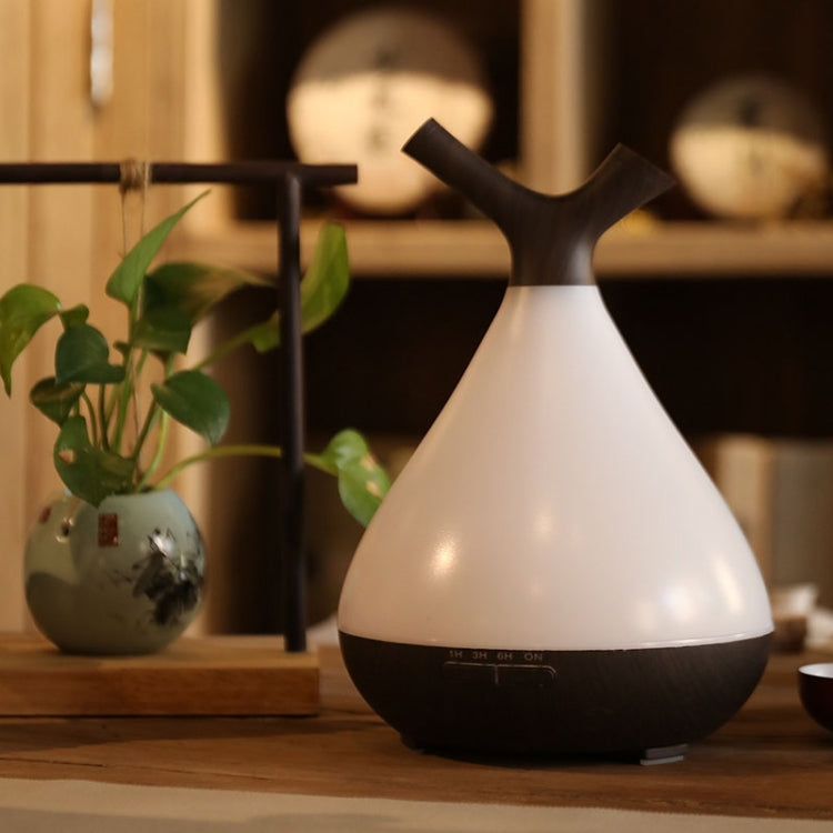 YCTA-008 Household Mute Small Wood Grain Colorful Light Aroma Diffuser Night Tree Air Humidifier, Product specifications: UK Plug(Deep Wood Grain) - free shipping - PMC TechLife - Order now!