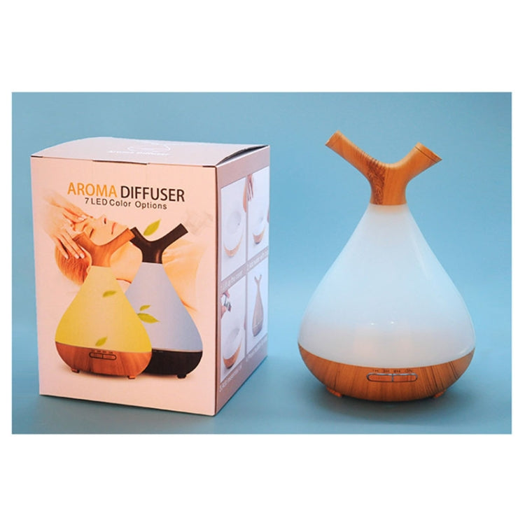 YCTA-008 Household Mute Small Wood Grain Colorful Light Aroma Diffuser Night Tree Air Humidifier, Product specifications: UK Plug(Light Wood Grain) - free shipping - PMC TechLife - Order now!