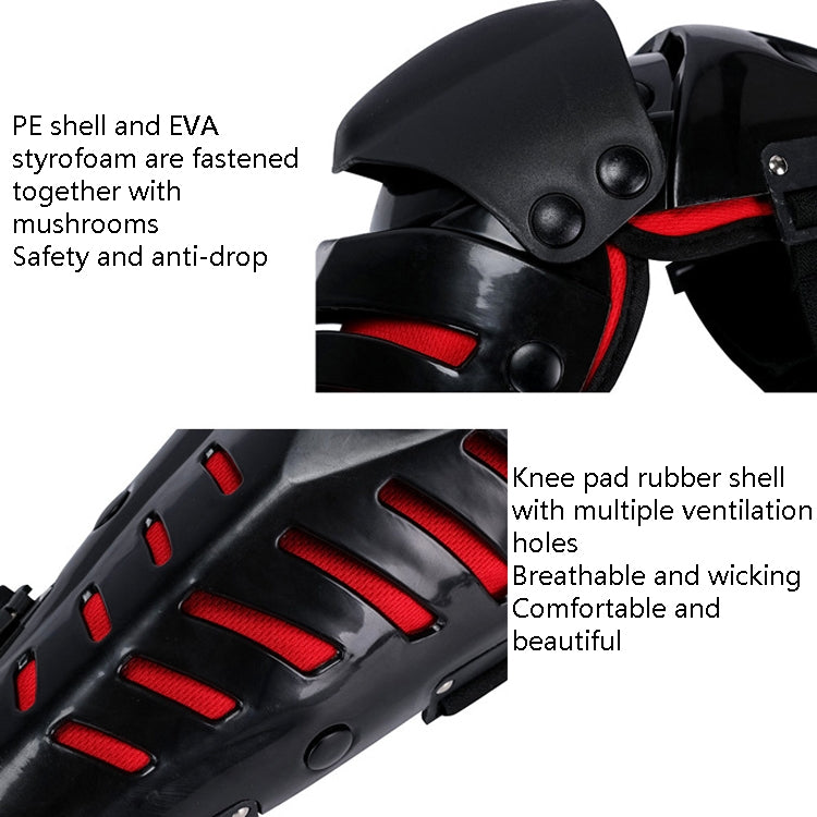 SULAITE Motorcycle Outdoor Riding Anti-Fall Protective Gear Knee Pads(Black) - Protective Gear by SULAITE | Online Shopping South Africa | PMC TechLife | Buy Now Pay Later Mobicred