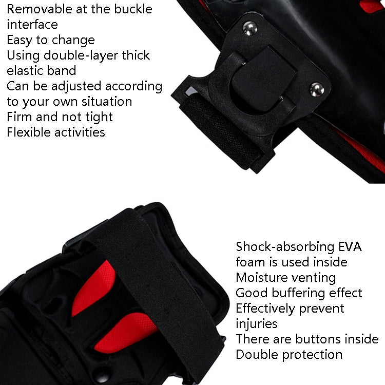 SULAITE Motorcycle Outdoor Riding Anti-Fall Protective Gear Knee Pads(Black Red) - Protective Gear by SULAITE | Online Shopping South Africa | PMC TechLife | Buy Now Pay Later Mobicred