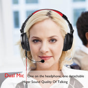 OneOdio Pro-M Headset Game Anchor Wire Headset With Bluetooth (Black & Red)