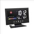 8082T Weather Forecast Clock LED Color Screen Perpetual Calendar Temperature And Humidity Intelligent Voice Control Electronic Alarm Cloc,Specification: Black - Alarm Clocks by PMc TechLife | Online Shopping South Africa | PMc TechLife | Buy Now Pay Later Mobicred