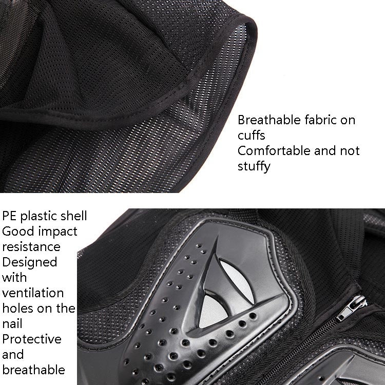 SULAITE GT-032 Motorcycle Racing Sleeveless Riding Protective Clothing, Specification: XL(Black)