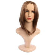 Ladies Short Hair Bobo Head Synthetic Hair Cover, Colour: Light Brown
