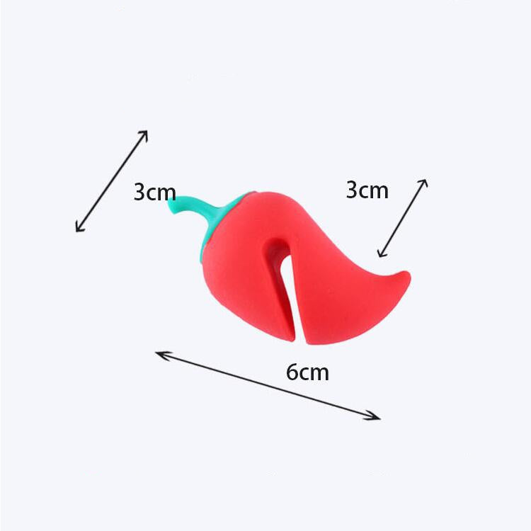 Small Pepper Shape Pot Lid Overflow Preventer Silicone Pot Lid Raised Anti Overflow Gadgets - Gadgets by PMC TechLife | Online Shopping South Africa | PMC TechLife | Buy Now Pay Later Mobicred