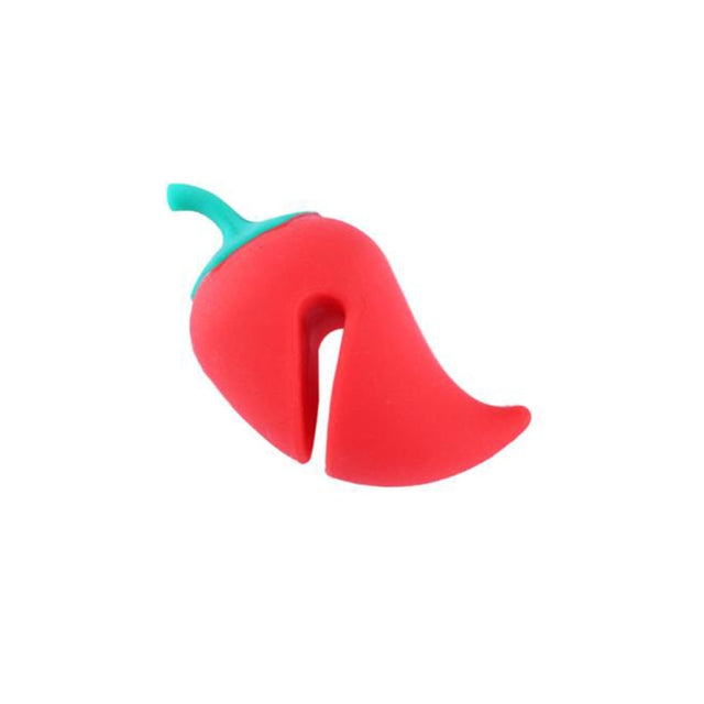Small Pepper Shape Pot Lid Overflow Preventer Silicone Pot Lid Raised Anti Overflow Gadgets