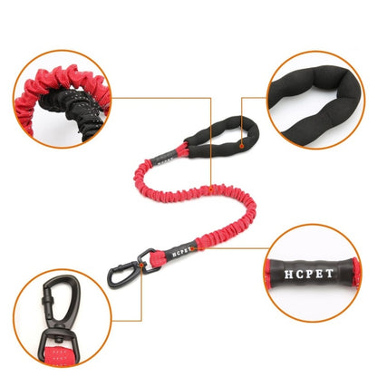 HCPET Dog Traction Rope Pet High-Elastic Explosion-Proof Elastic Rope, Length: 120cm(Black) - free shipping - PMC Jewellery - Order now!