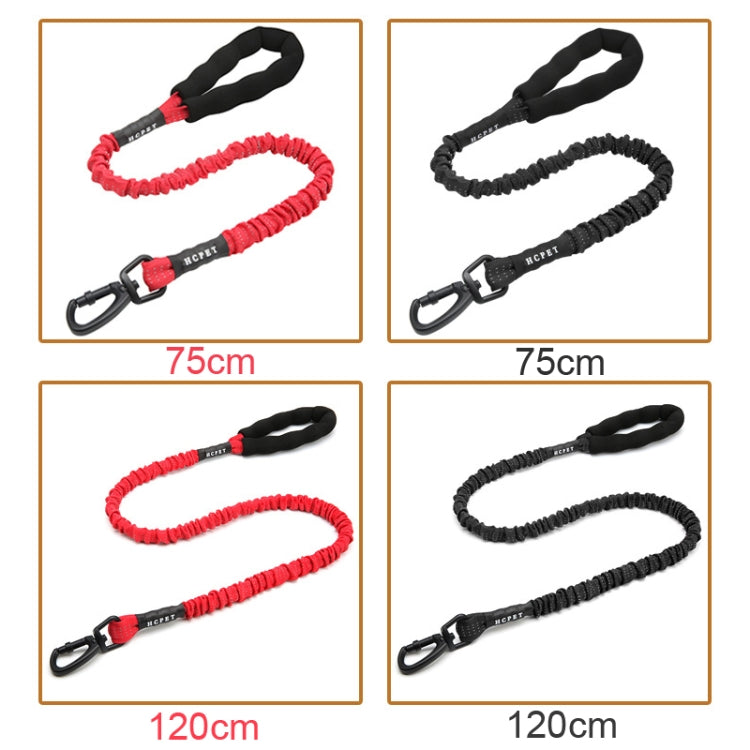 HCPET Dog Traction Rope Pet High-Elastic Explosion-Proof Elastic Rope, Length: 120cm(Black) - free shipping - PMC Jewellery - Order now!