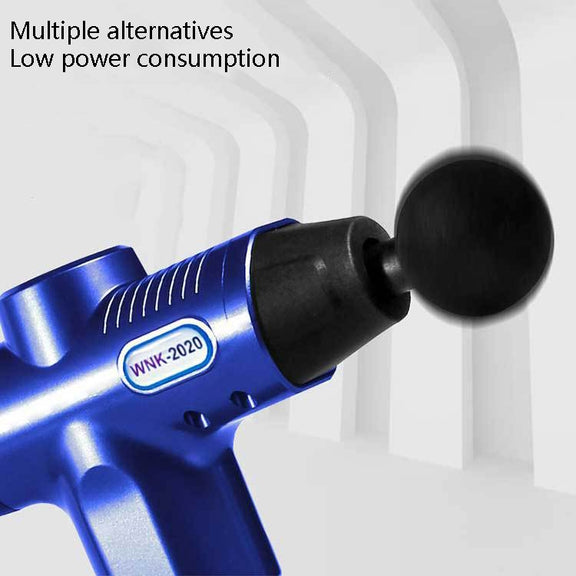 Hishell WK-2020 Electric Massage Gun Muscle Relaxation Charging Massager Portable Fitness Equipment Fascia Gun(Blue)