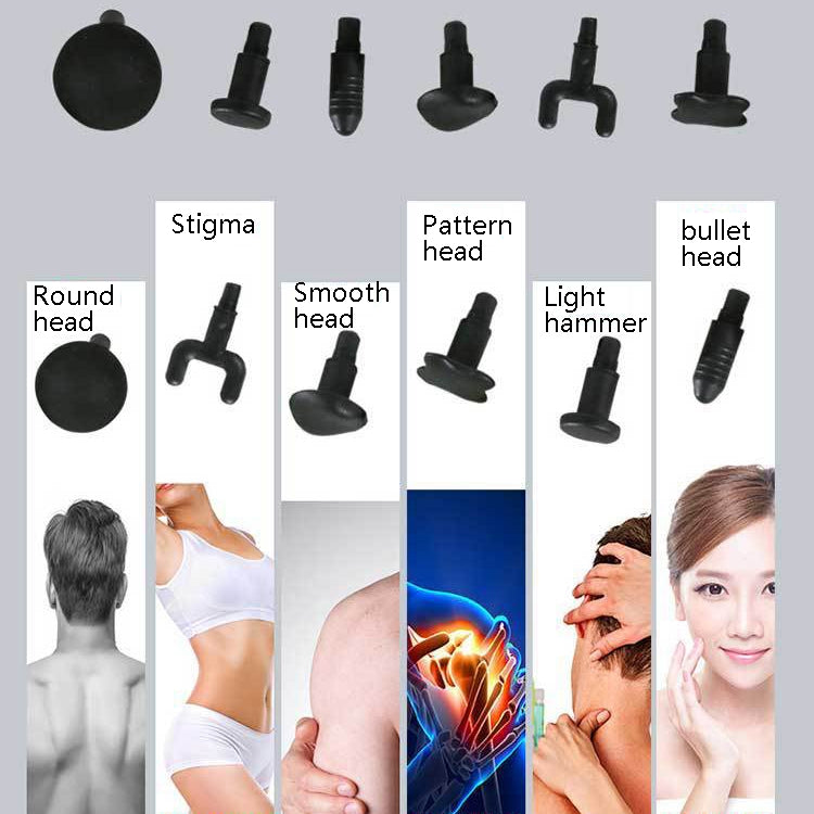 Hishell WK-2020 Electric Massage Gun Muscle Relaxation Charging Massager Portable Fitness Equipment Fascia Gun(Silver) - free shipping - PMC TechLife - Order now!