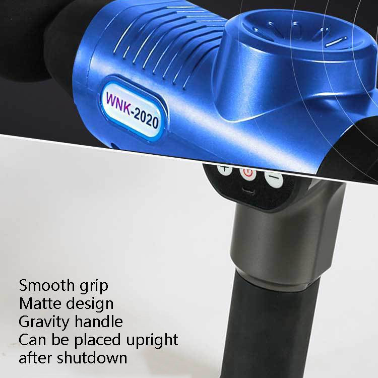 Hishell WK-2020 Electric Massage Gun Muscle Relaxation Charging Massager Portable Fitness Equipment Fascia Gun(Blue) - free shipping - PMC TechLife - Order now!